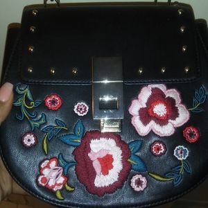Express floral chain purse